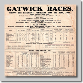 Race Day Flyer - 1939